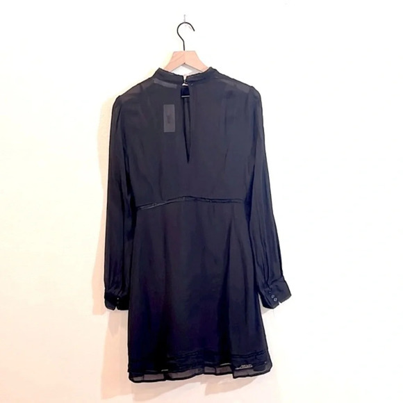 ASTR the Label Womens Floral Print Mini Casual black dress size Large - Picture 3 of 6